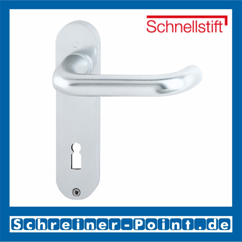 Hoppe Paris Aluminium Kurzschildgarnitur  F1 Natur 138L/300K, 3417418, 3417469, 3417477, 3418111